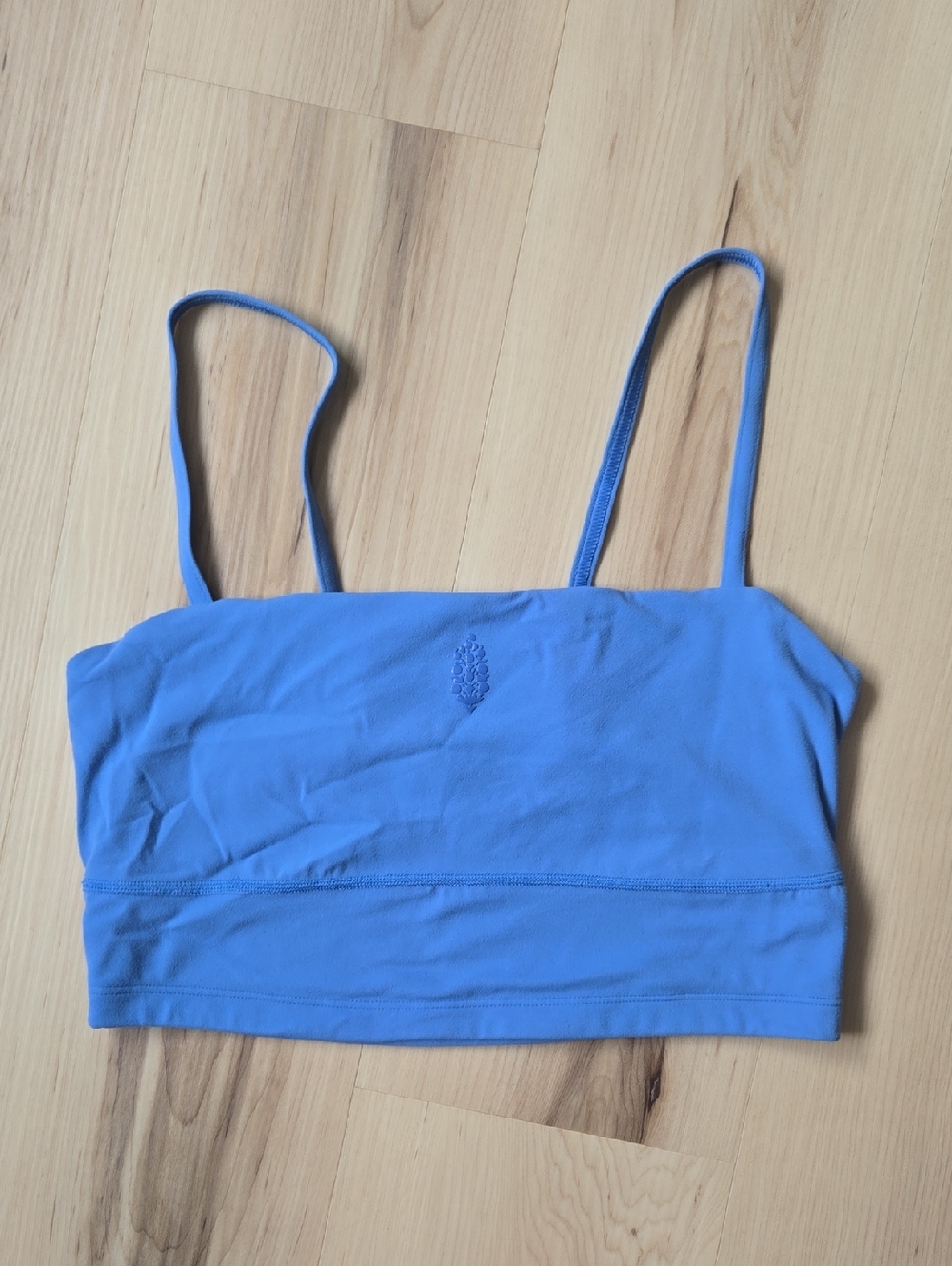 FP Movement Never Better Longline Sports Bra, Blue, Size Medium